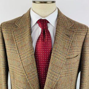Harris Tweed Two Button Sport Coat 100% Scottish Wool Made in USA